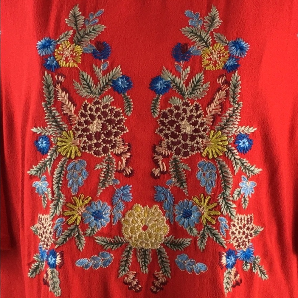 ❗️Sale ❗️Back In Stock!! Boho Embroidered Top - Picture 4 of 4
